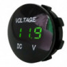 Led Digital Display Voltmeter Panel Dc12v Waterproof Digital Round Pan