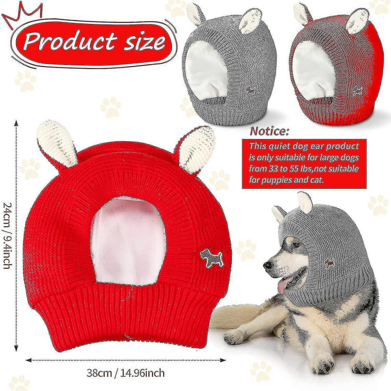 Oreilles Silencieuses Pour Chiens Protection Du Cou Et Des Oreilles Pour Animaux De Compagnie Oreilles Cache- [...]