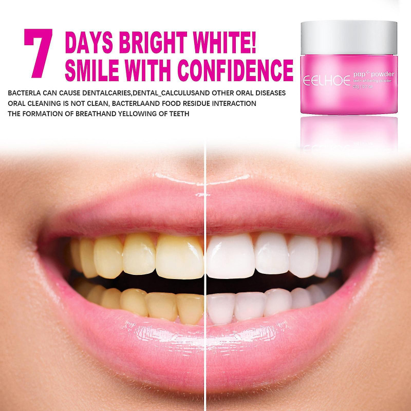 La poudre dentaire Eelhoe élimine le tartre, l’haleine fraîche, le nettoyage buccal, les lacunes dentaires, la [...]