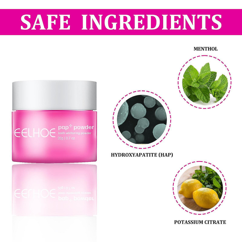 La poudre dentaire Eelhoe élimine le tartre, l’haleine fraîche, le nettoyage buccal, les lacunes dentaires, la [...]