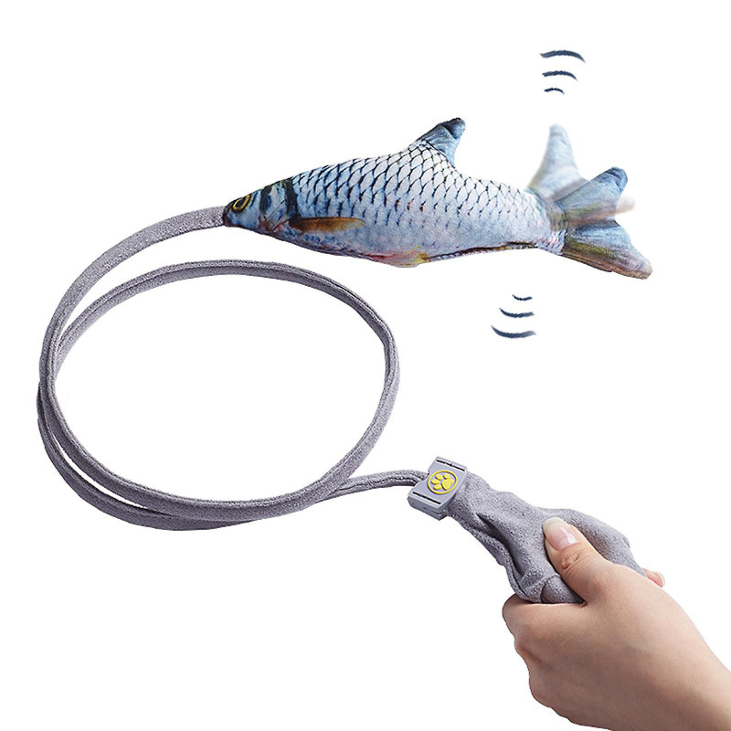 Interactive Swing Dental Care For Pet Kitten Kitty Fish-shaped Safe Chewing Toy