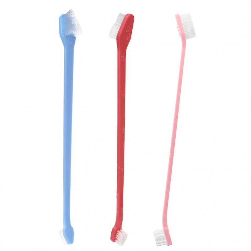 Brosse à dents pour animaux de compagnie à poignée longue Brosse à dents pour chiens à bout de souffle Home Pet [...]