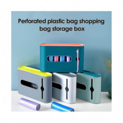 Garbage Bag Storage Box, Punch-free Wall-mounted Bag Storage Holder Garbage Bag Organizer For 5 Garbage Bag [...]