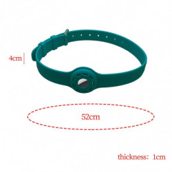 Collar Holder Pet Dog Silicone Collar Soft Tear Resistant Green Collar Holder Pet Dog Silicone Collar Soft Tear Resistant Green