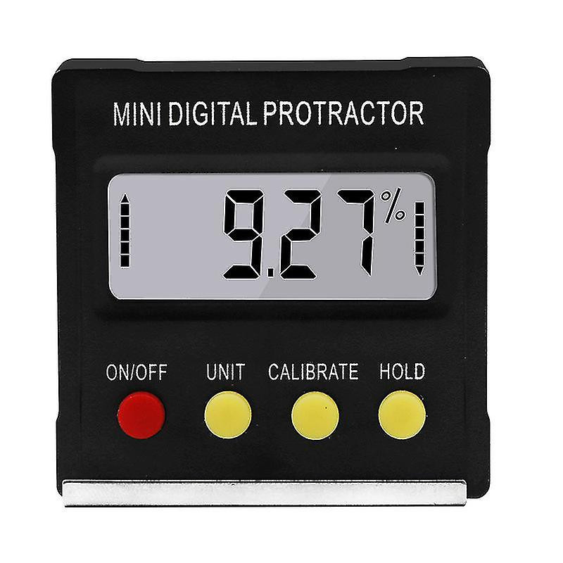 Black Mini Electronic Digital Display Inclinometer Slope Level Protractor