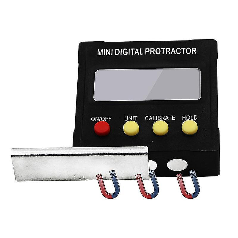 Black Mini Electronic Digital Display Inclinometer Slope Level Protractor