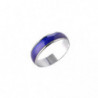 Discoloration Temperature Measurement Temperature Control Ring Fashion Couple Ring Personality Discoloration (5pcs)