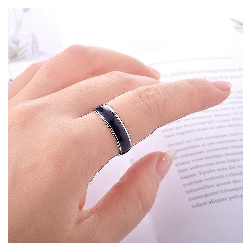 Discoloration Temperature Measurement Temperature Control Ring Fashion Couple Ring Personality Discoloration (5pcs)