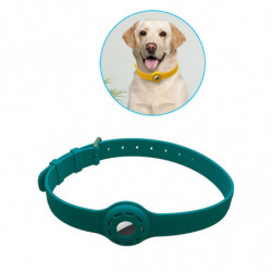 Collar Holder Pet Dog Silicone Collar Soft Tear Resistant Green Collar Holder Pet Dog Silicone Collar Soft Tear Resistant Green