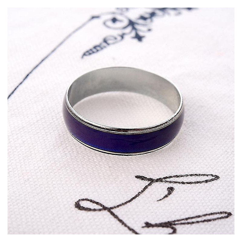 Discoloration Temperature Measurement Temperature Control Ring Fashion Couple Ring Personality Discoloration (5pcs)