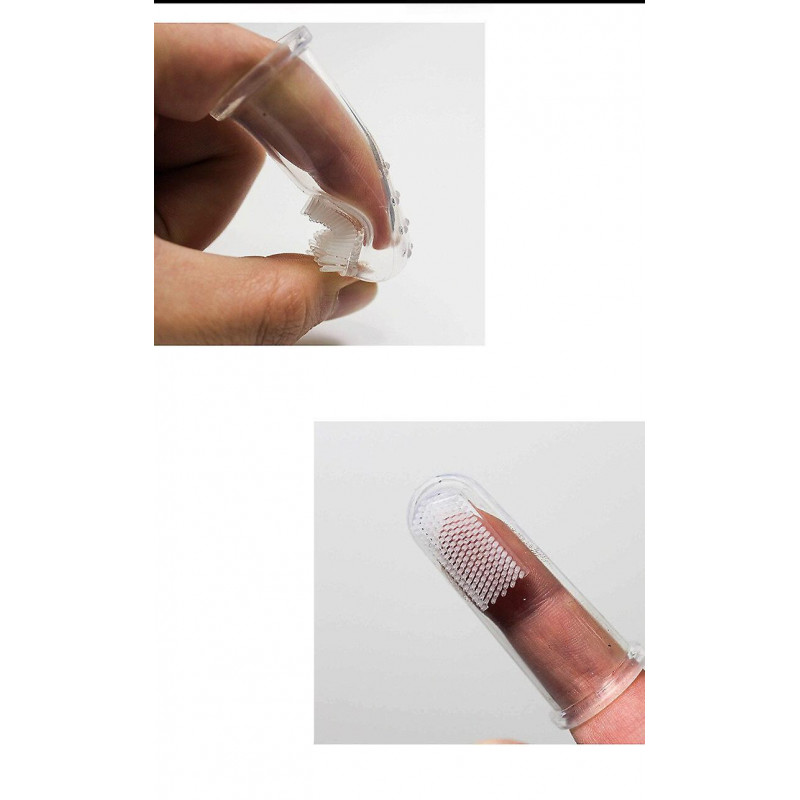 Super Soft Pet Finger Toothbrush Teddy Dog Brush Bad Breath Tartar Teeth Tool Dog Cat Cleaning Pet Supplies