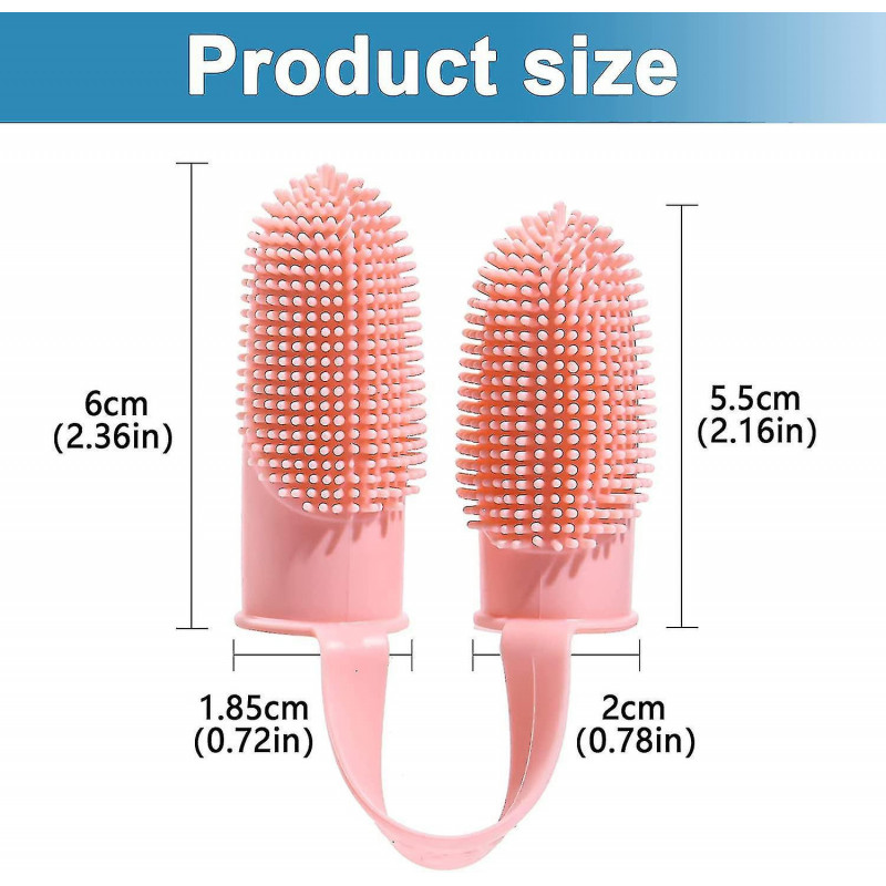 (2pcs-yellow)dog Toothbrush 4-piece Pack Cat Finger Toothbrush Pet Teeth Cleaning Set Soft Bristles For Easy [...]