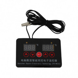 DC 12V Computer Digital Display Intelligent Dual - Temperature Thermostat Dual Temperature Adjustab