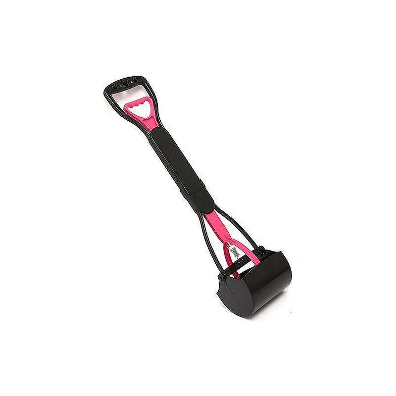 ZHOUBA Long Handle Dog Pooper Scooper Plastic Pet Waste Clean Pickup Tool Poop Picker