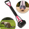 ZHOUBA Long Handle Dog Pooper Scooper Plastic Pet Waste Clean Pickup Tool Poop Picker