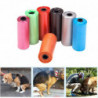 ZHOUBA 4Rolls/60Pcs Dog Bags Solid Color Leak-proof Eco-friendly Pet Waste Bags for Home