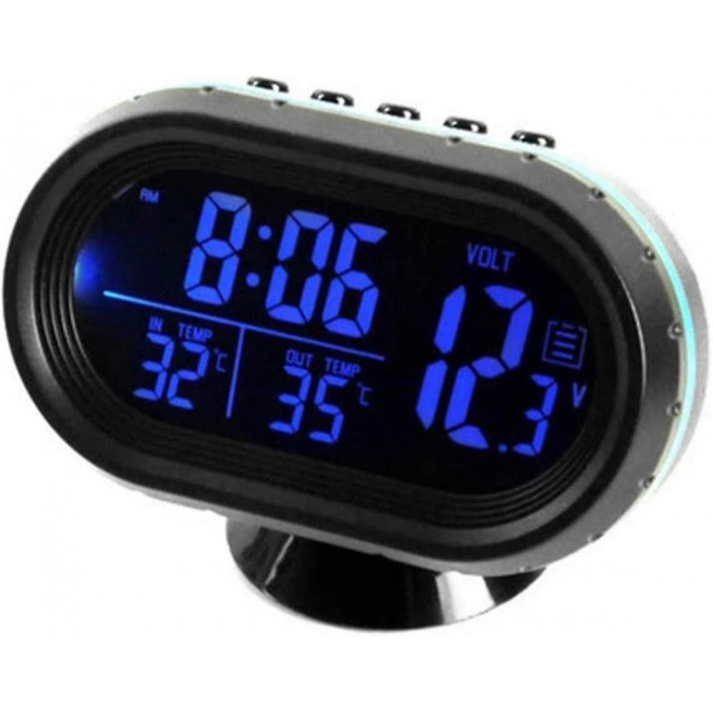 Nouveau, approprié Thermomètre de voiture Horloge électronique numérique Véhicules de voiture Jauge de voltmètre à [...]