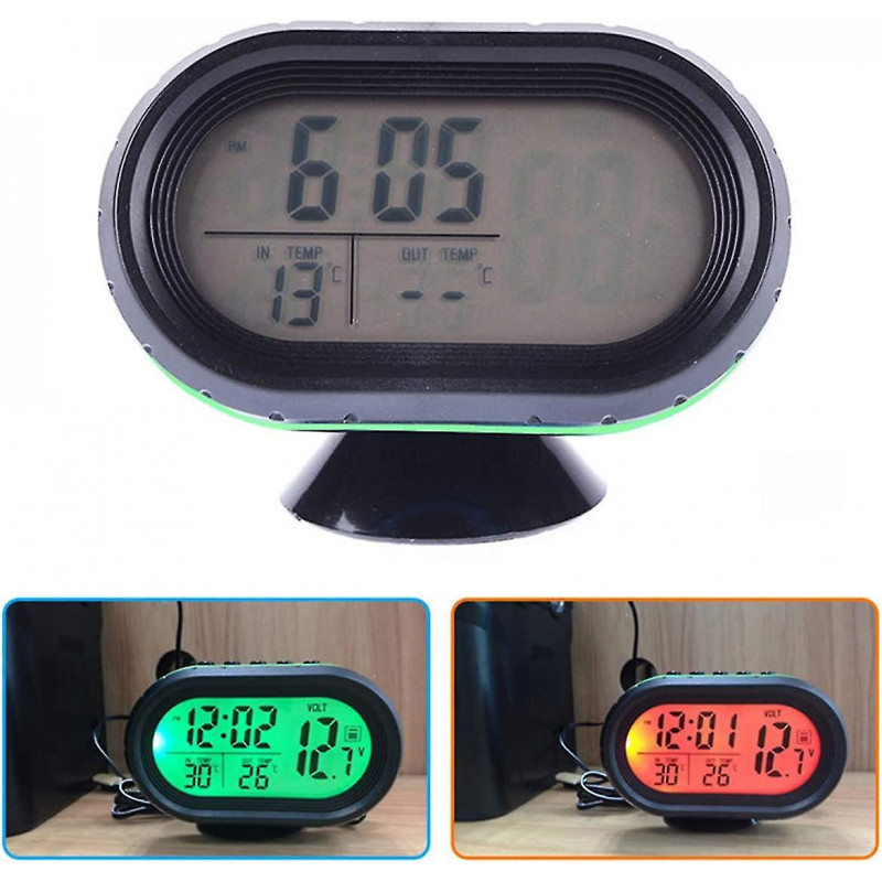 Nouveau, approprié Thermomètre de voiture Horloge électronique numérique Véhicules de voiture Jauge de voltmètre à [...]