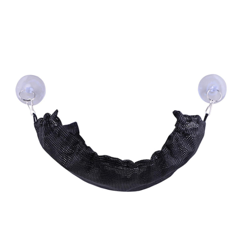 Bearded Dragon Hammock Reptile Lounger With Suction Cups For Amphibian Reptile Black Mesh