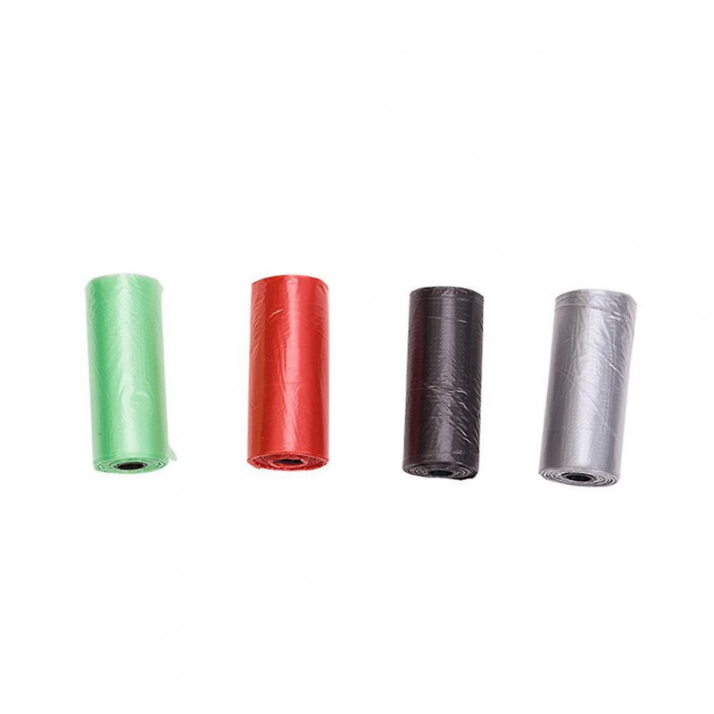 ZHOUBA 4Rolls/60Pcs Dog Bags Solid Color Leak-proof Eco-friendly Pet Waste Bags for Home