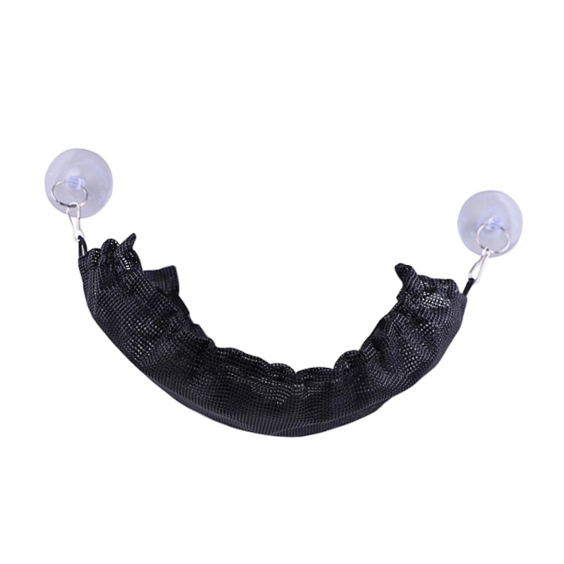 Bearded Dragon Hammock Reptile Lounger With Suction Cups For Amphibian Reptile Black Mesh