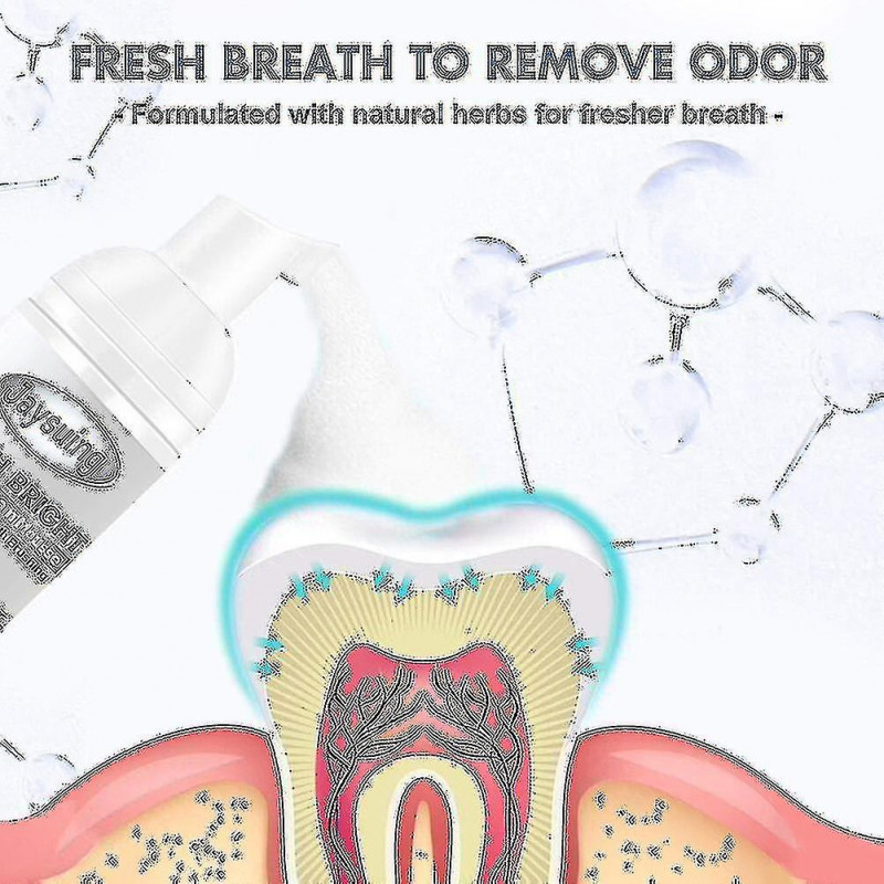 60ml Mousse blanchissante des dents Dentifrice Taches Plaque Enlèvement Des dents Nettoyant Mousse Fraîche Haleine [...]