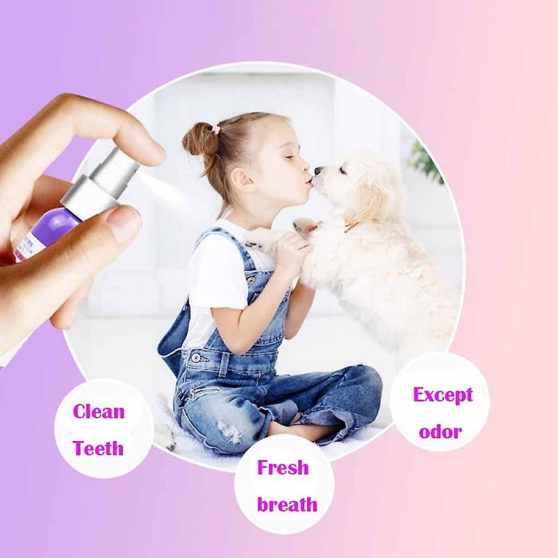60ml Pet Oral Care Cleaning Spray Dog Cat Teeth Breath Freshener Mouth Cleaner Supplies Of Éliminer Bad