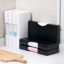 Garbage Bag Storage Wall Mounted Plastic Cabinet Grocery Plastic Bag Dispenser for Kitchen Garbage Bag Storage Wall Mounted Plastic Cabinet Grocery Plastic Bag Dispenser for Kitchen