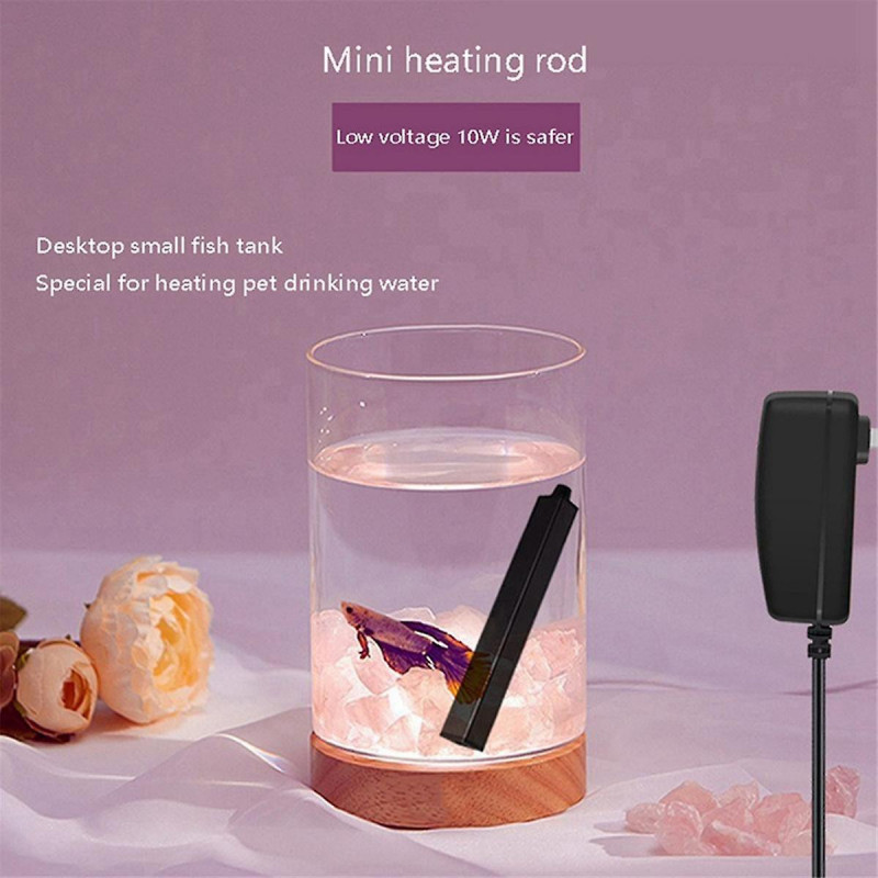 10W Mini Aquarium Heater USB Charging for Small Fish Tank Heater