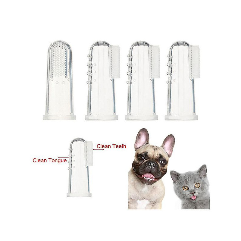 4 Pcs Infant Toothbrush Cat Toothbrush Puppy Brush Small Dogs Pet Toothbrush Dog