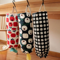 Flower Pattern Garbage Bag Storage Holder Collapsible Fabric Storage Dispenser Garbage Bag Organizer Flower Pattern Garbage Bag Storage Holder Collapsible Fabric Storage Dispenser Garbage Bag Organizer
