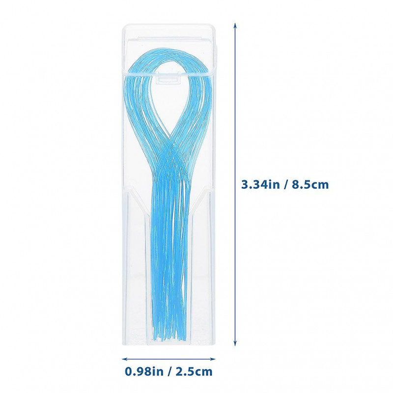100 Pcs Gadgets de nettoyage Broches de soie dentaire Fournitures dentaires orthodontiques Bâtonnets de soie [...]