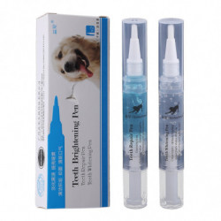 2 Pack Animaux de compagnie Chien Dents Nettoyage Stylo Blanchiment Dents Nettoyage Pen Chiens Chats