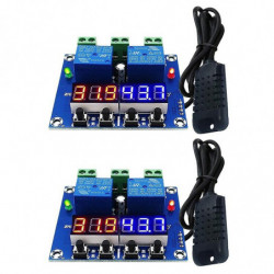 2x Xh-m452 Temperature And Humidity Control Module Digital Display Dual Output, Automatic Constant Temperature