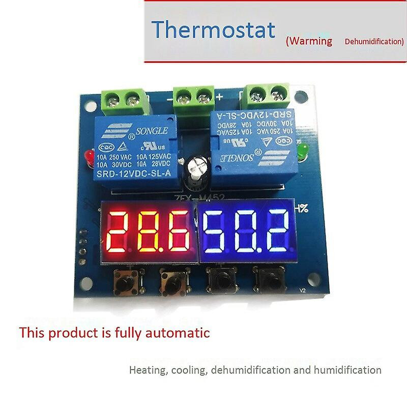 2x Xh-m452 Temperature And Humidity Control Module Digital Display Dual Output, Automatic Constant Temperature