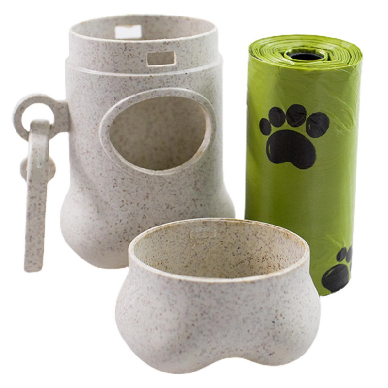 Waste Bag Dispenser Convenient Environmental Friendly Plastic Pet Dog Poo Bag Holder for Outdoor