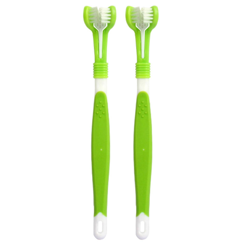 Toothbrush For Pet For Nano Toothbrush Three-sided Bristle For Oral Care
