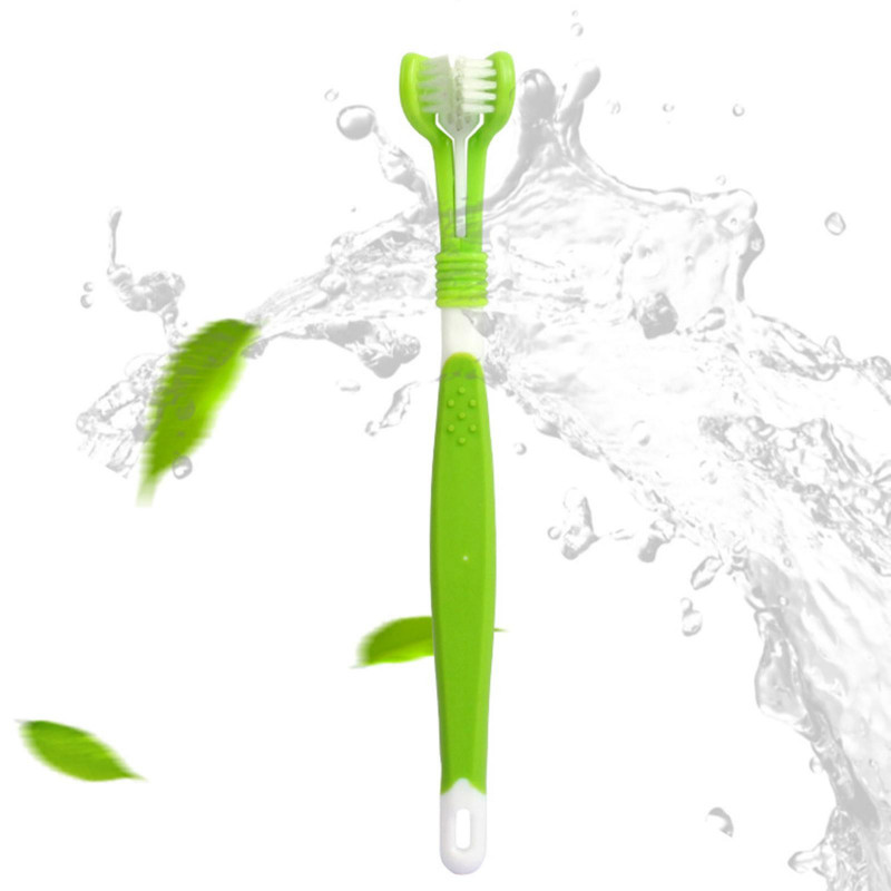Toothbrush For Pet For Nano Toothbrush Three-sided Bristle For Oral Care