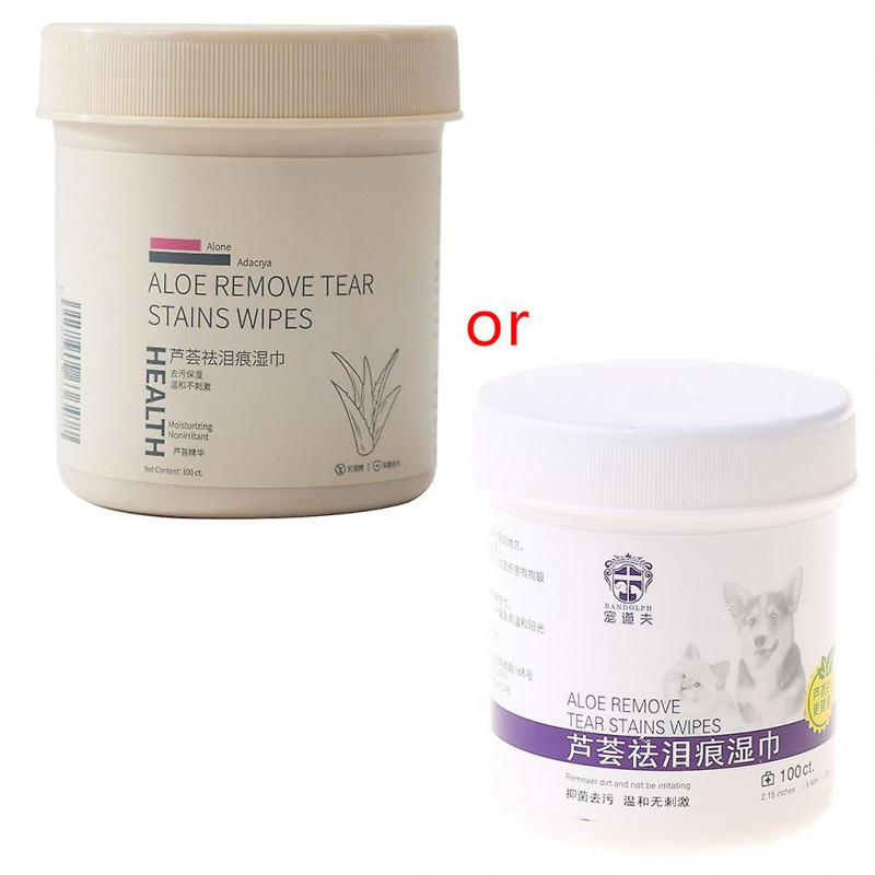 100pcs Pet Eye Wipes Eye Cleaners For Dogs Cats Removes Dirt Crust And Discharge