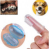 2 Pcs Soft Silicone Pet Finger Toothbrush Teddy Dog Brush Cleaning Bad Breath Teeth Care Dog Cat Stuff