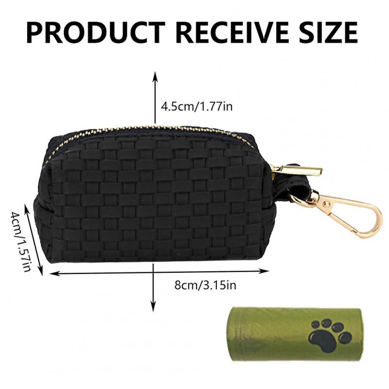 2pcs Dollars Portable Running Keys Dog Poop Bag Holders Hand-free 2 Waste Bags