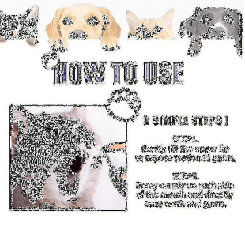 Teeth Cleaning Spray For Dogs & Cats Pet Oral Bad Breath Plaque Remover Spray