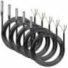 5pcs Waterproof Ds18b20 Temperature Sensor, Digital Temperature Thermal Cable Temperature (-55- +1