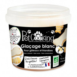 Glaçage blanc pour chiens et chats friandises 150 g