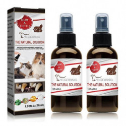 2x Pet Oral Spray Teeth Cleaning For Dogs & Cats Bad Breath Tartar Plaque Removal