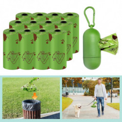 Dog Waste Bags With Dispenser Unscented Extra Thick No Odour For Outdoor Dog Waste Bags With Dispenser Unscented Extra Thick No Odour For Outdoor