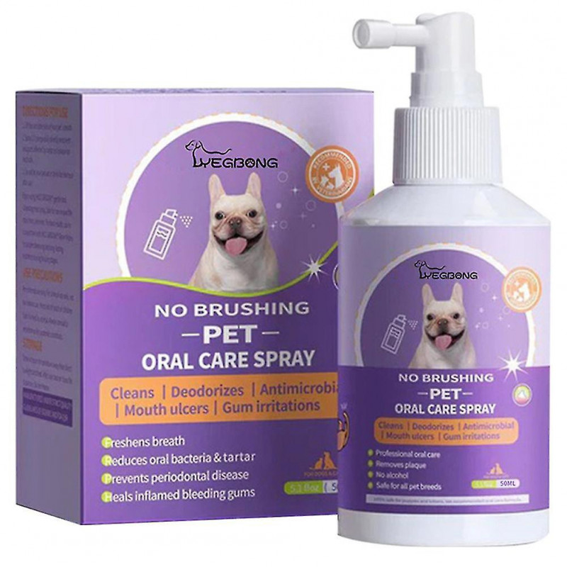 Nettoyage des dents en spray buccal pour animaux de compagnie pour chiens chats mauvaise haleine élimination de la [...]