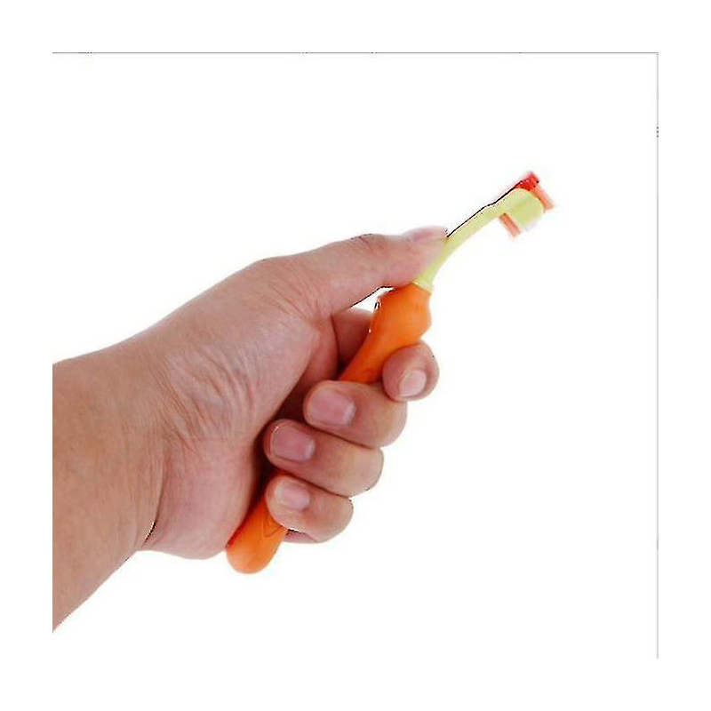 2pcs 3-sided Pet Toothbrush Dog Toothbrush Removing Bad