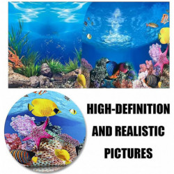 2 Pcs Double Face Fish Tank Wallpaper Fish Tank Backdrop Décoration Paper Pvc Reptile Box Auto-adhésif Fond pour [...]