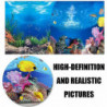 2 Pcs Double Face Fish Tank Wallpaper Fish Tank Backdrop Décoration Paper Pvc Reptile Box Auto-adhésif Fond pour [...]
